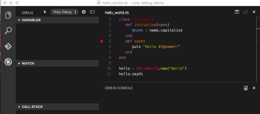 Ruby Debugging