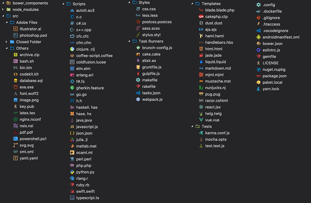 vscode great icons