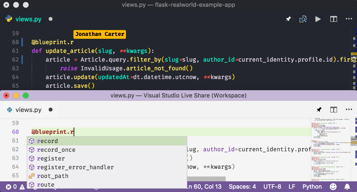 Python-based IntelliSense