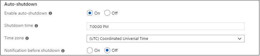 Virtual machine auto-shutdown