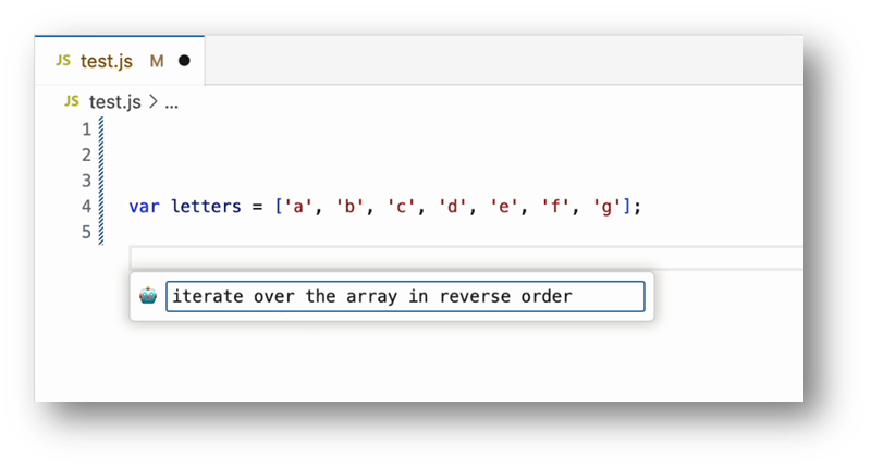 Prototype of a chat input in the editor