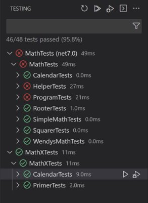 View test results