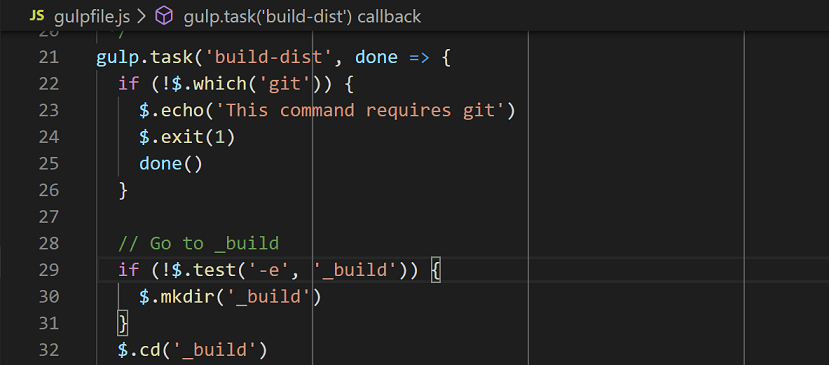 Editor rulers in the editor