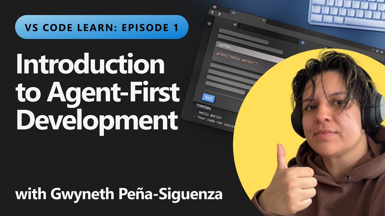 Watch Video for introduction to agent-first development on YouTube (opens in new tab).