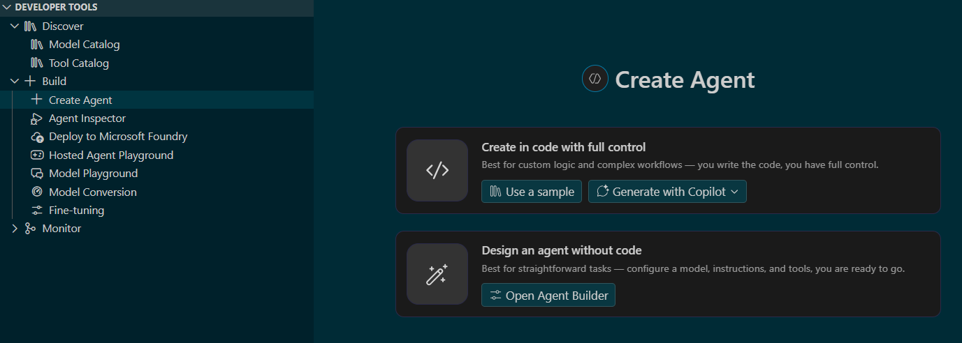 Placeholder image: Agent creation in Agent Builder