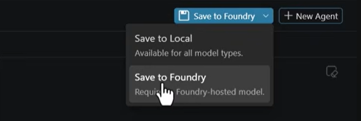 Save to Microsoft Foundry