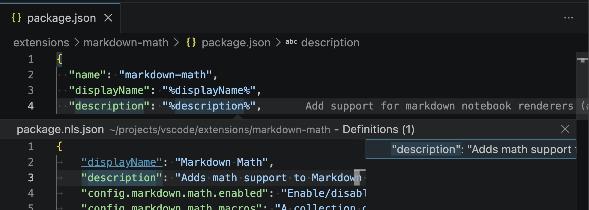 Peeking at the definition of a localized strings