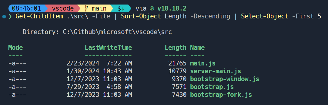 Screenshot showing that complex queries are OS and shell-specific